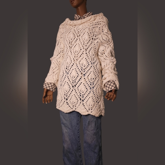 100% cotton vintage Cardigan Brand Willow With Cool Big Wooden Button - Picture 2 of 5